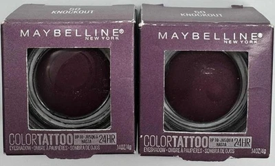 Maybelline 2-PACK New York Color Tattoo 24HR Eyeshadow 0.14 OZ 50 KNOCKOUT - Image 1 of 2