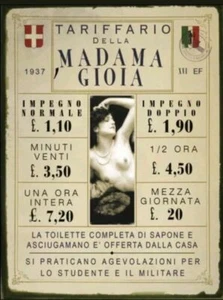 Casa Chiusa del 1936 - Listino prezzi originale - Foto 1 di 1