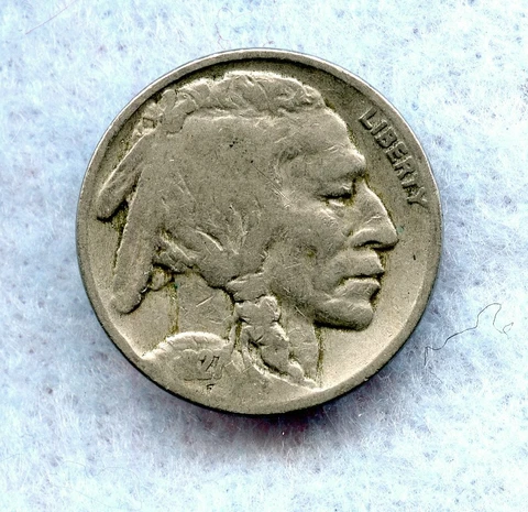 1927 ~ BUFFALO NICKEL ~ VG+ ~ LOW "1" IN DATE ERROR Cover