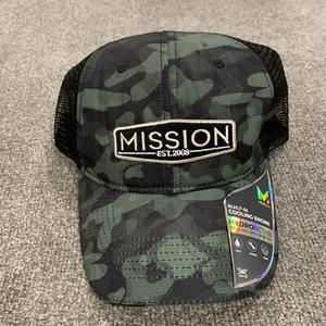 Mission Hydroactive Cools Instant When Wet Mesh Snapback Cap Mütze, Green Camo - Bild 1 von 9