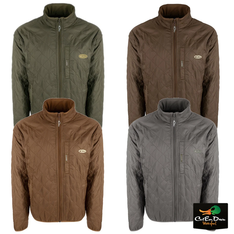 NEW DRAKE WATERFOWL DELTA FLEECE LINED QUILTED JACKET - Image 1 of 1
