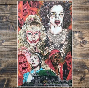 La noche de los demonios película de terror 11x17 impresión artística firmada artista Chris Oz Fulton - Imagen 1 de 4