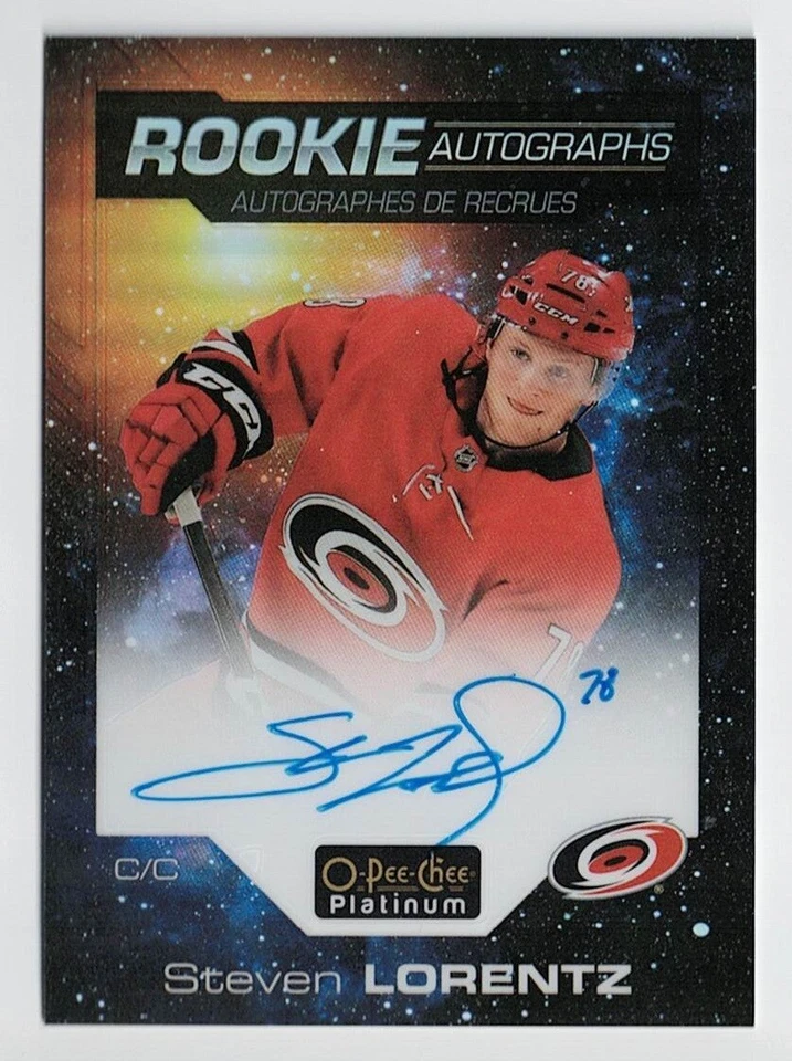 2020-21 O-Pee-Chee OPC Platinum Cosmic Autograph #R-SL Steven Lorentz /75 - Image 1 of 1