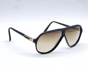 Nos Persol Ratti Manager 101/59 96 Vintage Sunglasses Gold Black Tempered Sport - Picture 1 of 15