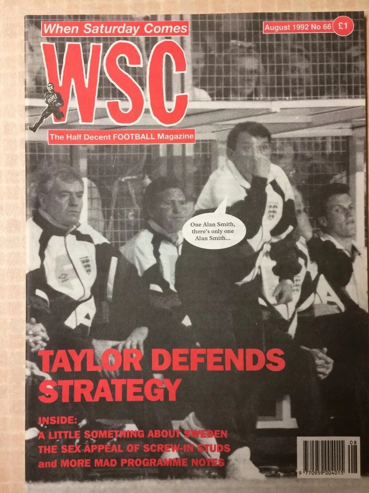 When Saturday Comes #66 August 1992 South Africa, Euro 92 Barnsley Spain. Unread - Image 1 of 1