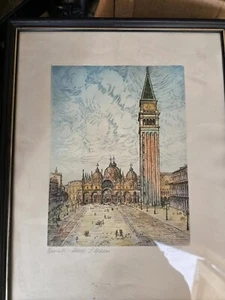 Venezia Campanele Di San Marco Drawing - Picture 1 of 6