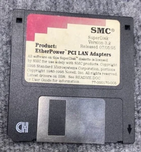 SMCⓇSuperDisk Version 3.2Released 07/05/95Product: EtherPower PCI LAN Adap - Picture 1 of 1