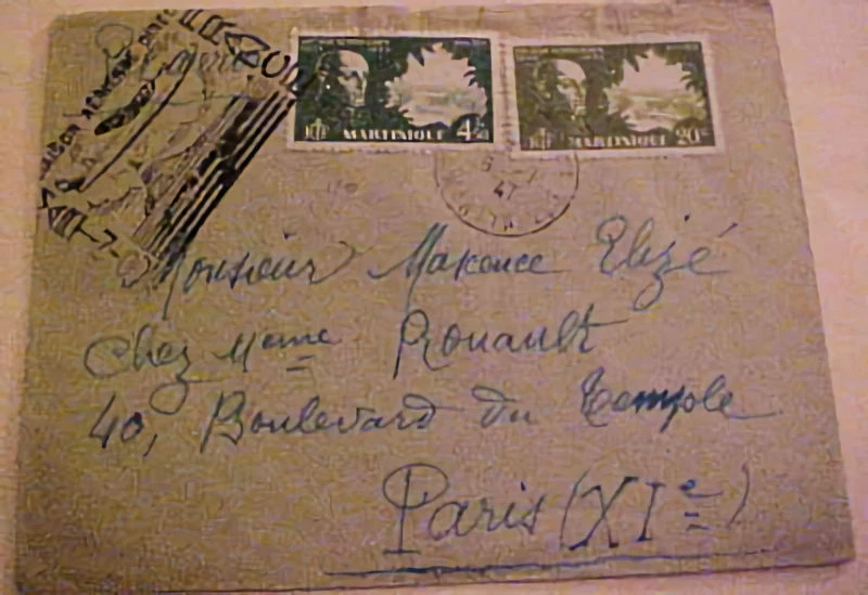 TARTINIQUE FLIGHT 1947 B/S PARIS - Image 1 of 1