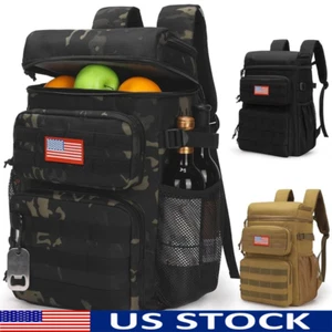 Tactical Backpack Cooler Soft Lightweight Leakproof Portable for Beach Travel - Picture 1 of 8