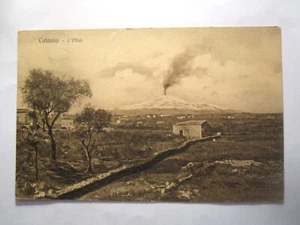 ITALIA CATANIA ETNA VIEW 1913 - Imagen 1 de 2