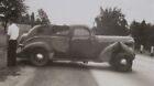 Wrecked 1930s Car Roadside Original Photo