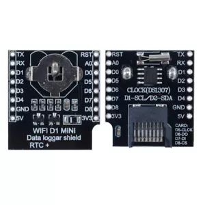 Wemos D1 Mini Datenlogger Schild RTC DS1307 Uhr für Arduino Himbeere - Bild 1 von 11