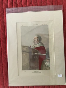 Antique Victorian December 11, 1869 Colored  Print from Vanity Fair - Picture 1 of 1