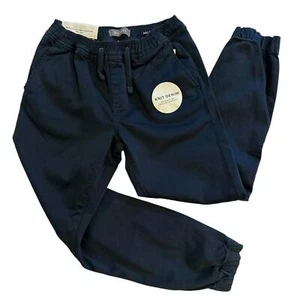 NWT Nordstrom Jackson Knit Denim Joggers Navy Kids 10 - Picture 1 of 8
