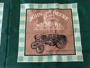 "John Deere" Fabric: 3Yds New Quilting quality cotton 4 tractor motifs/yd uncut - Picture 1 of 3