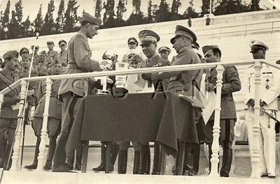 WWII Italian Army Large Photo- Regia Esercito- General Officer- Dagger- Greece - Image 1 of 4