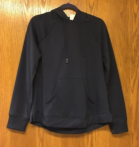 Athletic Works Women's Pullover Hooded Sweatshirt Front Pocket Navy Blue Size M - Picture 1 of 5