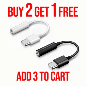 USB-C USB Type C to 3.5MM Adapter Aux Audio Jack Earphone Headphone Cable - Picture 1 of 12