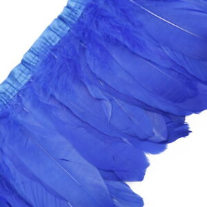 Beautiful 2 yards Goose feather ribbon 6-8inch/15-20cm natural floating