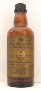 Vintage Collectable Old Scotch Whisky King George IV Miniature Bottle c.1950 - - Picture 1 of 12