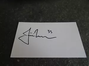 JUSTIN MORNEAU SIGNED INDEX CARD 3X5 MINNESOTA TWINS ALL STAR NICE SIG W/COA! - Picture 1 of 1