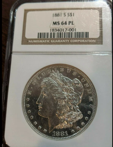 1881-S SILVER MORGAN DOLLAR NGC SELECT-BU MS 64 PL CAMEO-CONTRAST-MIRRORS Cover