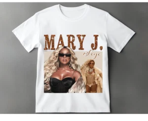 Mary J Blige Fan, Cotton, Gift Unisex Tshirt - Picture 1 of 3