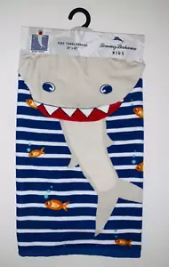Tommy Bahamas Jungen Mädchen Bad Schwimmen Strand Hai 100% Baumwolle Kapuzenhandtuch Poncho - Bild 1 von 4