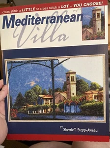 Mediterranean Villa Counted Cross Stitch Pattern Chart Booklet By Leisure Arts - Picture 1 of 2