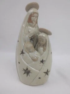 Christmas Nativity Holy Family Tea Light Candle Holder 8" - Picture 1 of 7