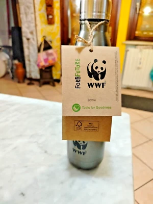 Borraccia in acciaio inox 500 ml  ECO tenuta stagna WWF For The Future - Immagine 1 di 4