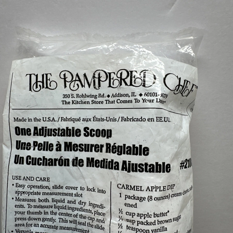 Pampered Chef, Adjustable Measuring Spoon, Set #2180, 1/8 - 1/2 cup - Image 1 of 4