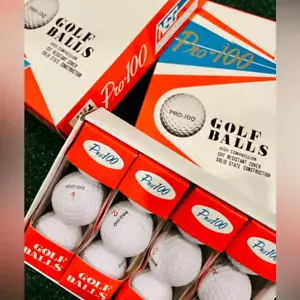 PRO-100 Golf Balls Japan Vintage Rare Collectors Boxed 84 Balls - Picture 1 of 5