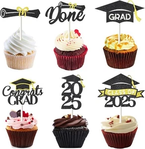 Class of 2025 Graduation Cake Topper - Congrats Grad Decoration for Girls - Picture 1 of 7