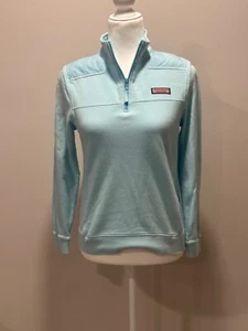 Vineyard Vines Women’s Light Blue 1/4 Zip Sweater Size XS - Picture 1 of 7