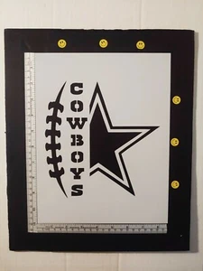 Dallas Cowboys Fútbol 8.5" x 11" Plantilla Personalizada Única ENVÍO RÁPIDO GRATUITO - Imagen 1 de 2