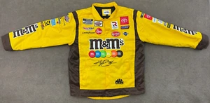 NASCAR M&Ms Kyle Busch #18 Joe Gibbs Racing Jacket Black Mens Large VG Condition - Picture 1 of 16