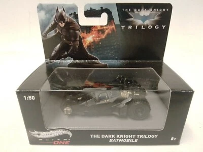 Hot Wheels Elite The Dark Knight Trilogy Batmobile Batman 1/50 BLY18 - Immagine 1 di 2