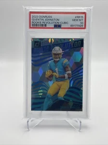 Quentin Johnston 2023 Donruss ROOKIE REVOLUTION CUBIC/50 RR-15 RC PSA 10 - Bild 1 von 2