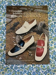 Vintage 1973 Johnston & Murphy Schuhe Print Werbung Slipper Patente - Bild 1 von 7
