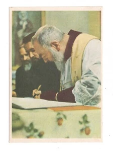 PADRE PIO DA PIETRELCINA ANNI '60 CARTOLINA NON VIAGGIATA FP. - Imagen 1 de 2