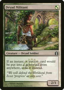 4x Dryad Militant RTR #214 Magic English Casi Nuevo/Sin Jugar Tarjeta de UC Poco Común - Imagen 1 de 1