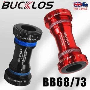 Road MTB Bike Bottom Bracket 68/73mm Threaded BB Ceramic Steel Bearing Aluminum - Picture 1 of 12