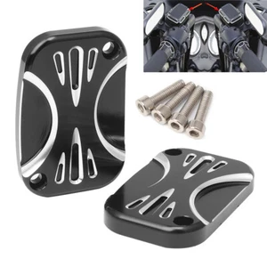 CNC Brake Master Cylinder Cover Cap for Harley Touring Road Glide V-Rod 08-19 - Picture 1 of 12