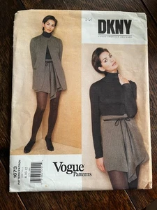 Vogue Donna Karan DKNY Pattern 1673 Misses Jacket Skirt Size 8-10-12 - Uncut - Picture 1 of 4