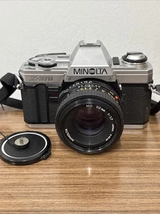 Minolta X-370 35mm Film SLR Camera Kit with 50mm OEM Lens, Tested and Working - Picture 1 of 12