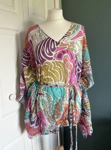 Matthew Williamson for H&M Silk Kaftan M – Beach Cover Up Holiday Dress - Picture 1 of 7