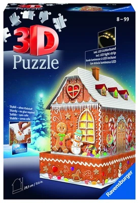 Ravensburger Christmas Gingerbread House 3D Jigsaw Puzzle - Image 1 of 4