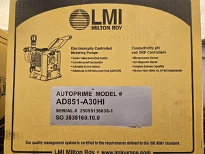 LMI Pump Excel AD851-A30HI Chemical Metering Pump 0.8 gph / 110 psi - Picture 1 of 2