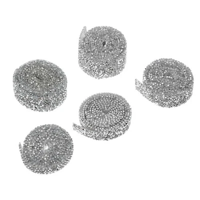  5 Rolls Selbstklebende Strassband Deko Klebeband Strassumschläge - Bild 1 von 4